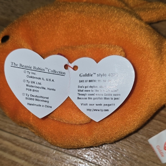 BOGO Ty Plush Orange Fish Toy - Picture 4 of 5